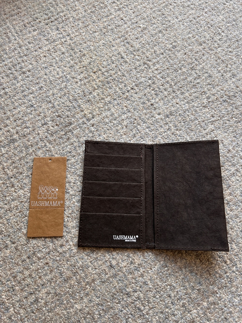 NWT Uashmama Large Wallet - Caffe Brown - Made in Italy